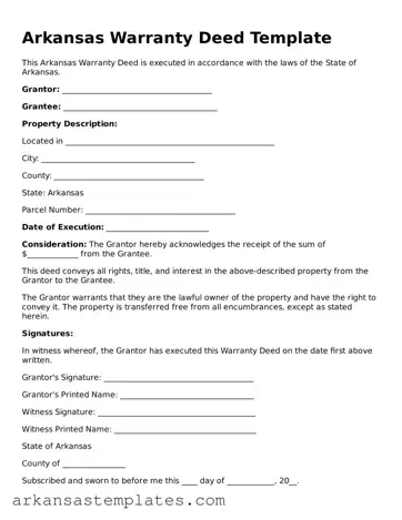 Attorney-Approved  Deed Template for Arkansas